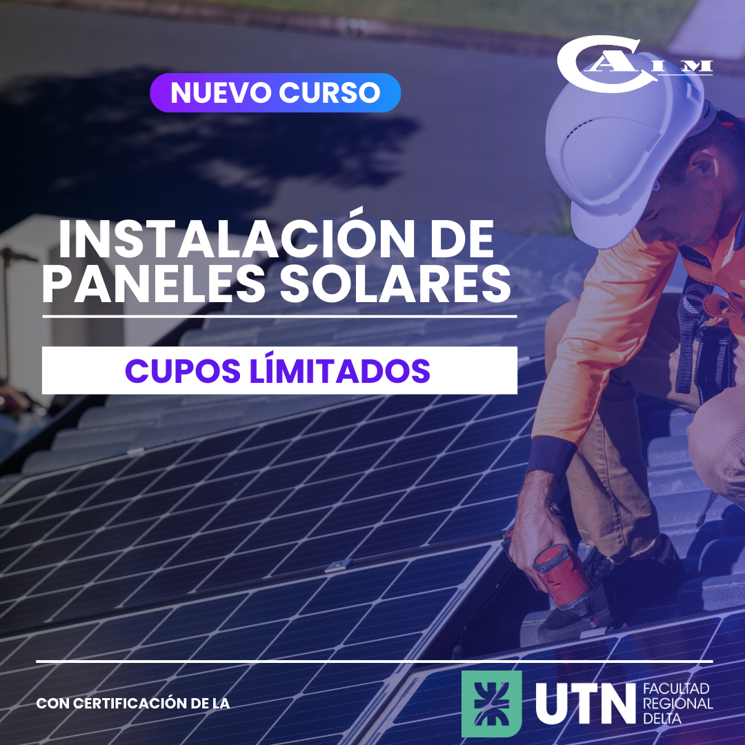 Placa de redes del curso de Instalación de Paneles Solares de CAIM.